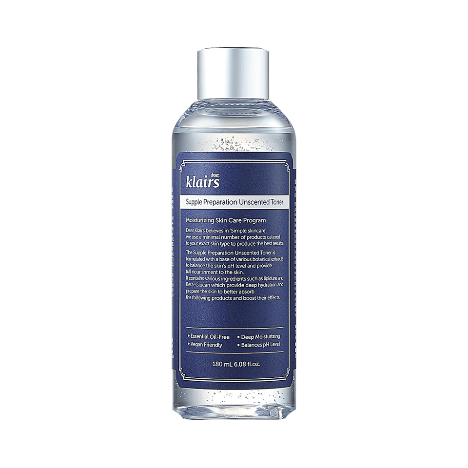 Klairs Supple Preparation Unscented Toner product packaging