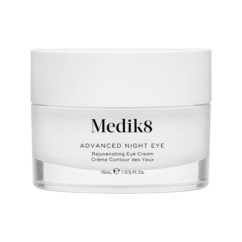 Medik8 Advanced Night Eye frosted glass jar