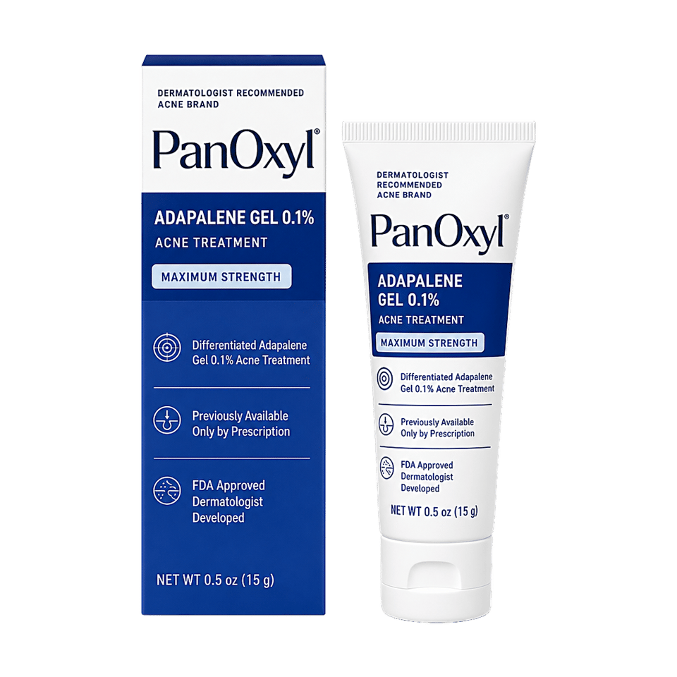 PanOxyl Adapalene Gel 0.1% product packaging
