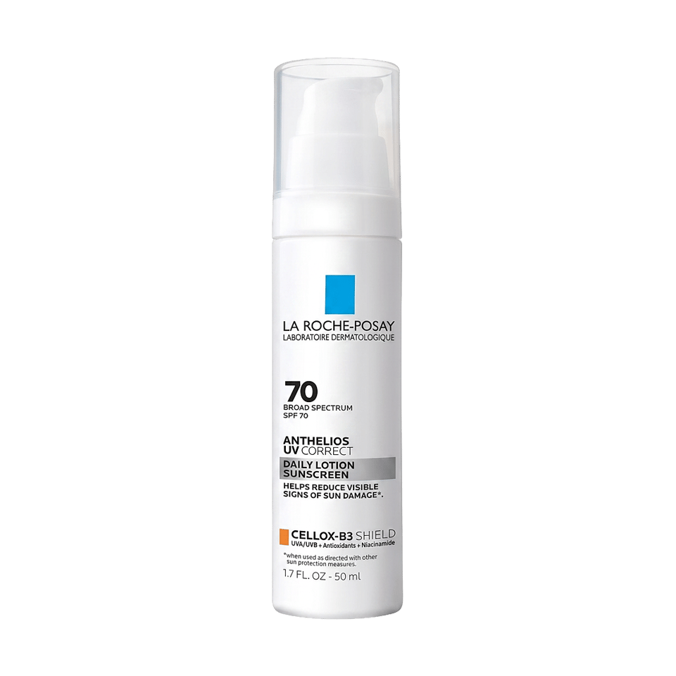 La Roche-Posay Anthelios UV Correct SPF 70 daily lotion sunscreen bottle