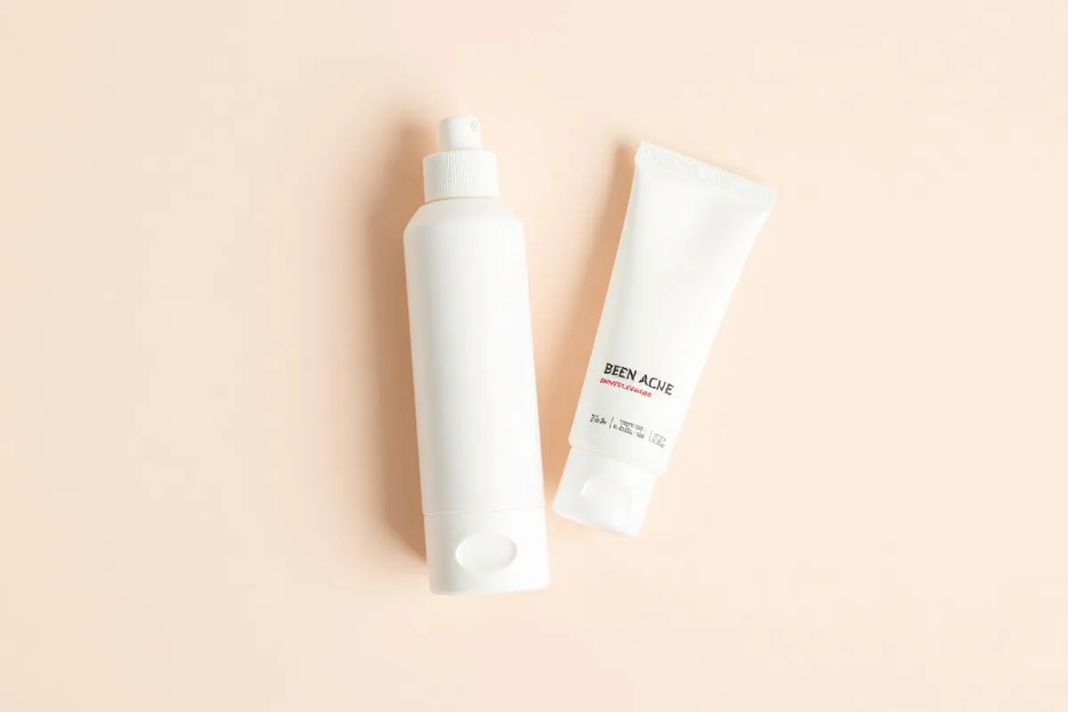 Gentle foaming cleanser and spot treatment for a simple teen skincare routine